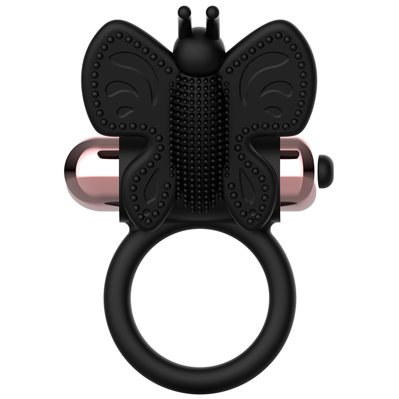 COQUETTE CHIC DESIRE - ANNEAU VIBRANT PAPILLON NOIR / OR