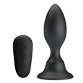 MR PLAY - VIBRATING ANAL PLUG BLACK REMOTE CONTROL