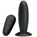 MR PLAY - PLUG ANAL CON VIBRACIÓN NEGRO CONTROL REMOTO