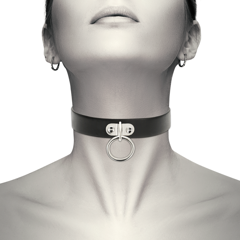 COQUETTE CHIC DESIRE - COLLIER CUIR VÉGÉTALIEN ACCESSOIRE FEMME FÉTICHE
