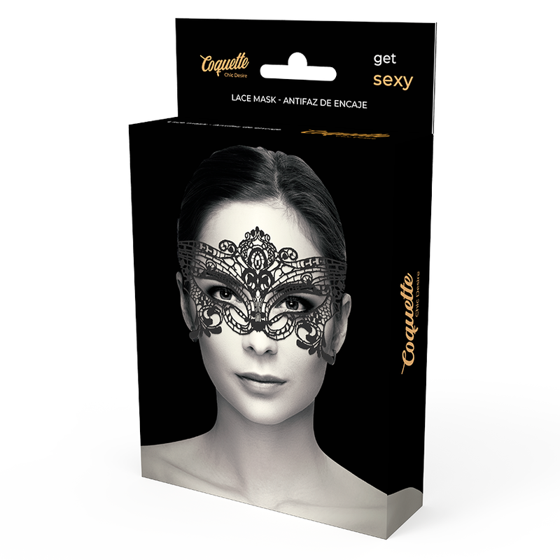 COQUETTE CHIC DESIRE - MASQUE DENTELLE NOIRE LARGE