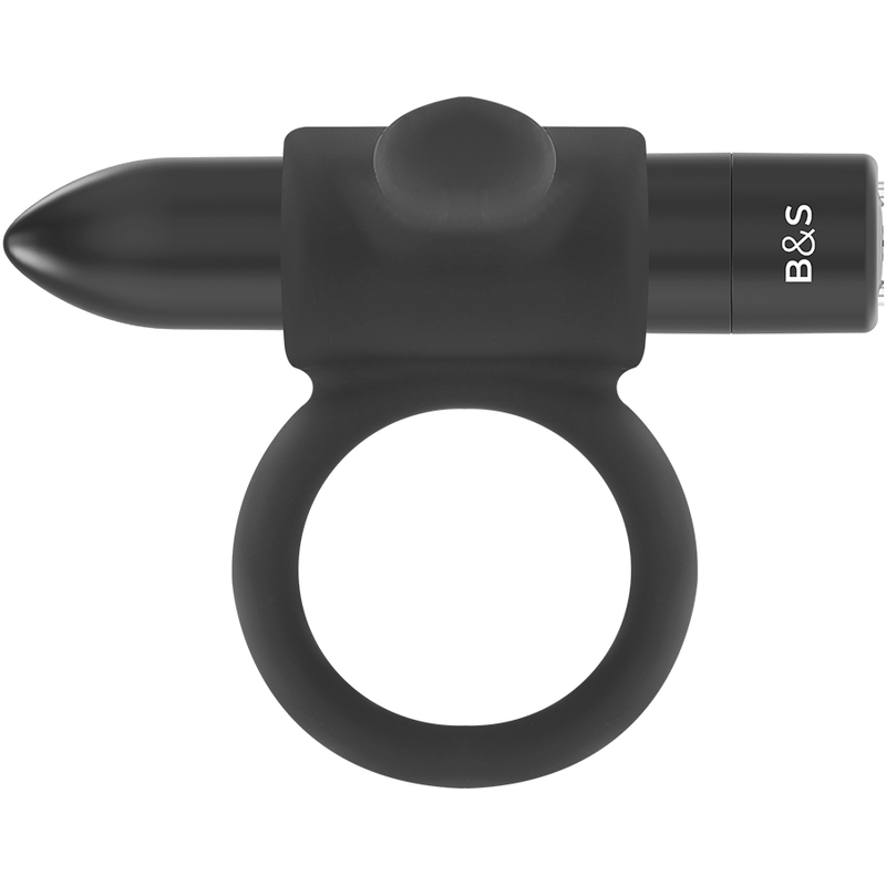 BLACK&SILVER - CAMERON RECHARGEABLE BLACK RING