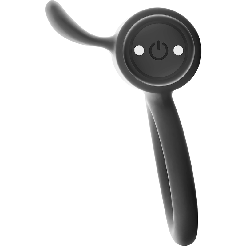 BLACK&SILVER - CAMERON RECHARGEABLE BLACK RING