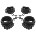 FETISH SUBMISSIVE - SET OF HAND AND ANKLE CUFFS WITH NEOPRENE LINING