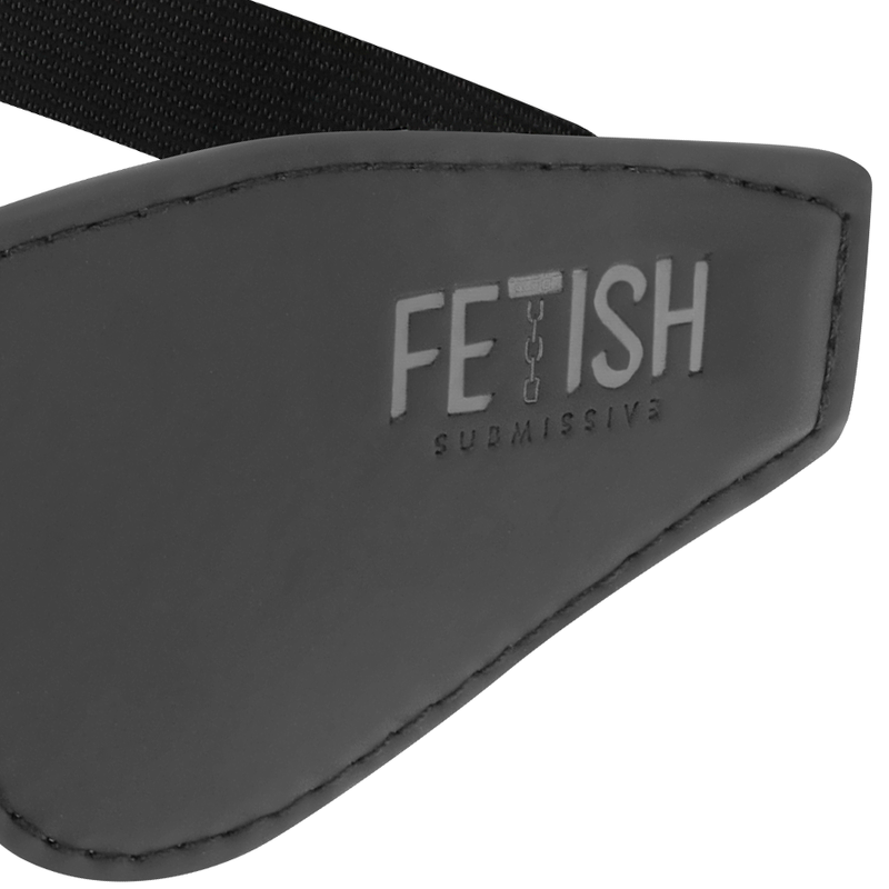 FETISH SUBMISSIVE - VEGAN LEATHER EYE MASK WITH NEOPRENE LINING