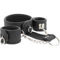 FETISH SUBMISSIVE - COLLAR Y ESPOSAS CUERO VEGANO CON FORRO DE NEOPRENO
