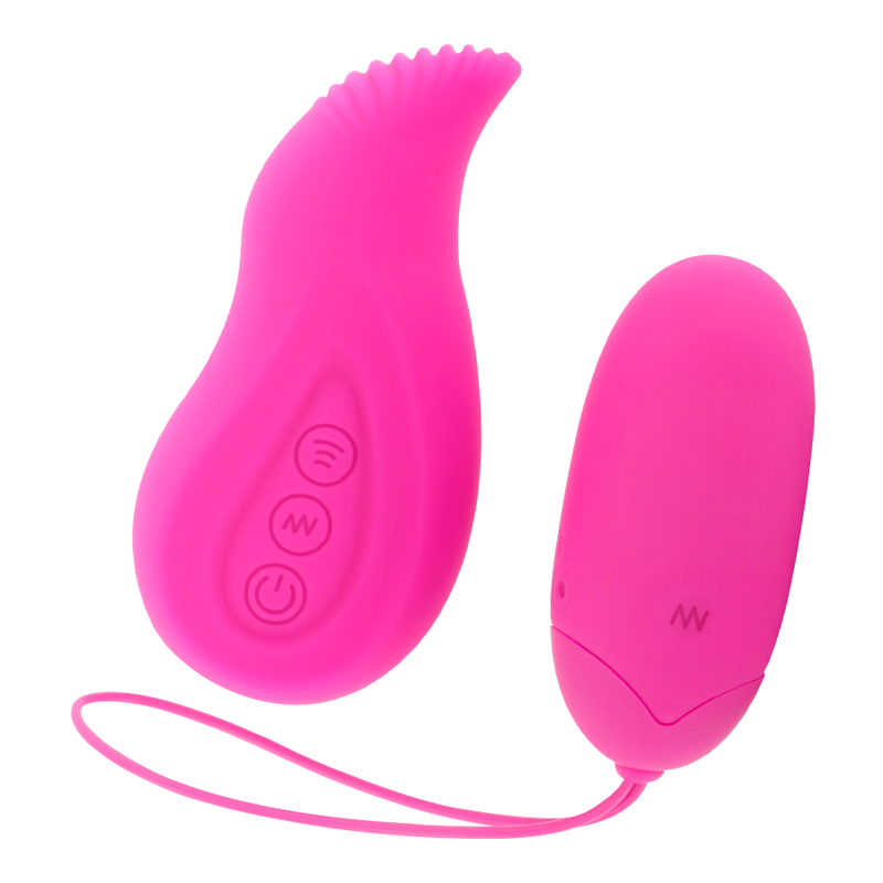 MORESSA - EDGAR SET DUO ŒUF TÉLÉCOMMANDÉ ET TÉLÉCOMMANDE AVEC VIBRATION INTÉGRÉE SILICONE PREMIUM TÉLÉCOMMANDE