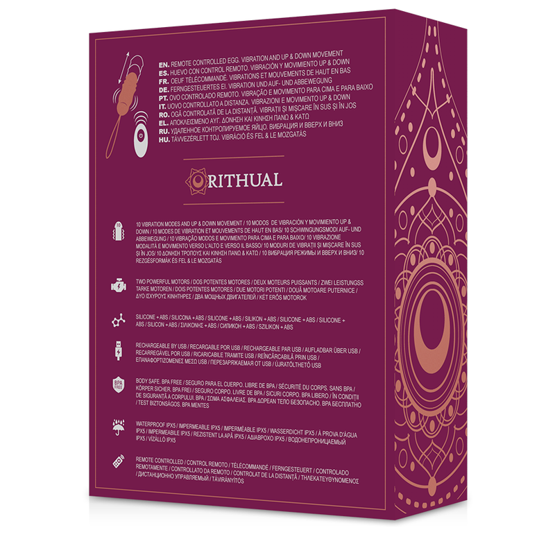 RITUAL - REVA EGG REMOTE CONTROL UP&DOWN SYSTEM + VIBRATION