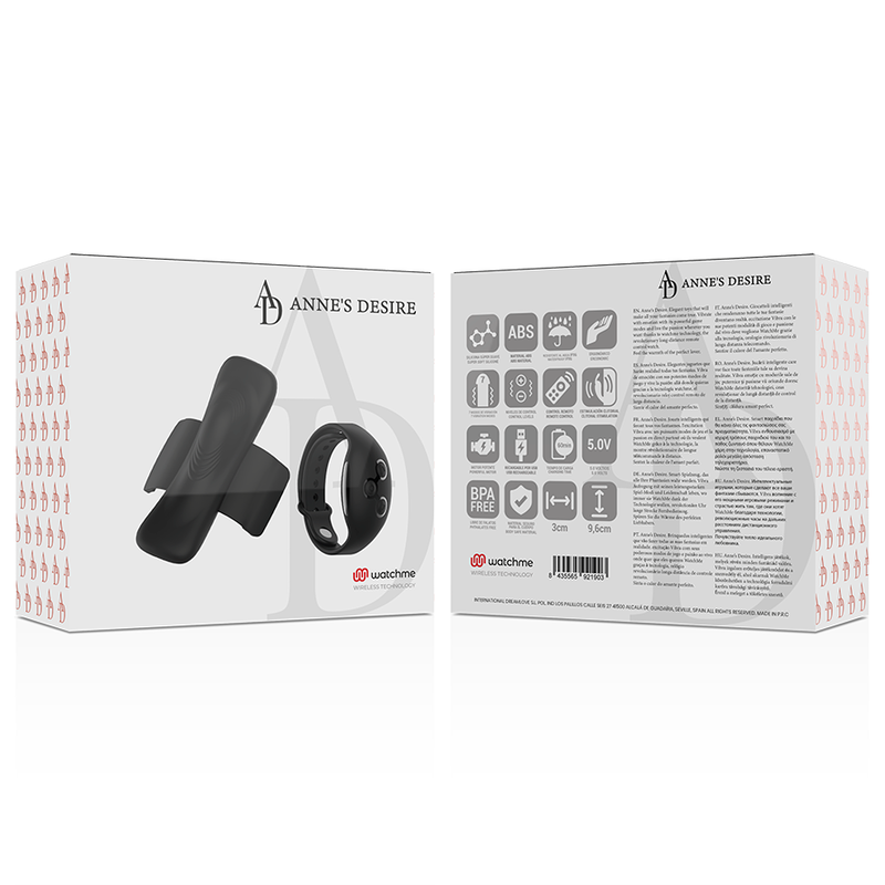 ANNE'S DESIRE - PANTY PLEASURE TECHNOLOGIE WATCHME NOIR