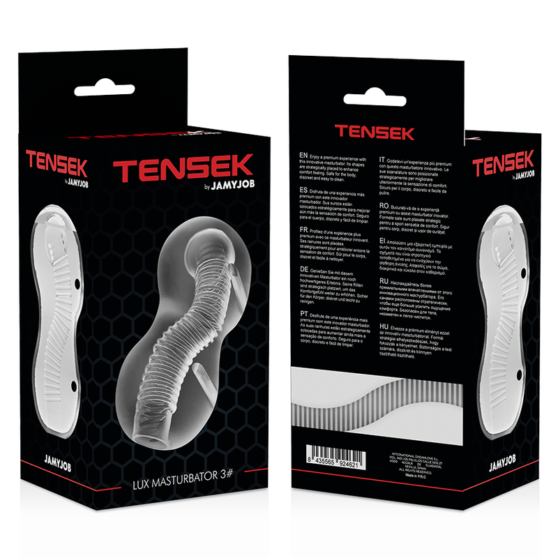 JAMYJOB - MASTURBATEUR EXTRÊME TENSEK 3 TRANSPARENT