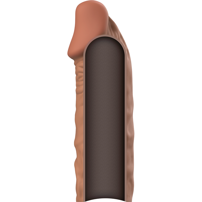 VIRILXL - EXTENSEUR DE PÉNIS EN SILICONE LIQUIDE V5 MARRON