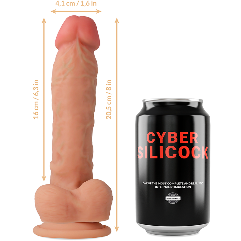CYBER SILICOCK - MAGNUS LIQUID SILICONE HARNESS 20.5 CM -O- 4.1 CM