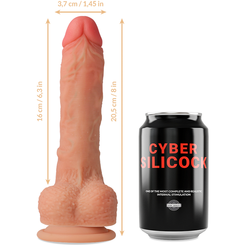 CYBER SILICOCK - HARNAIS SILICONE LIQUIDE CONNOR 20,5 CM -O- 3,7 CM