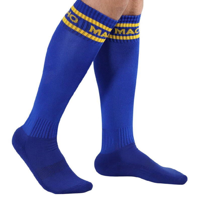 HOMME - CHAUSSETTES LONGUES TAILLE UNIQUE BLEU