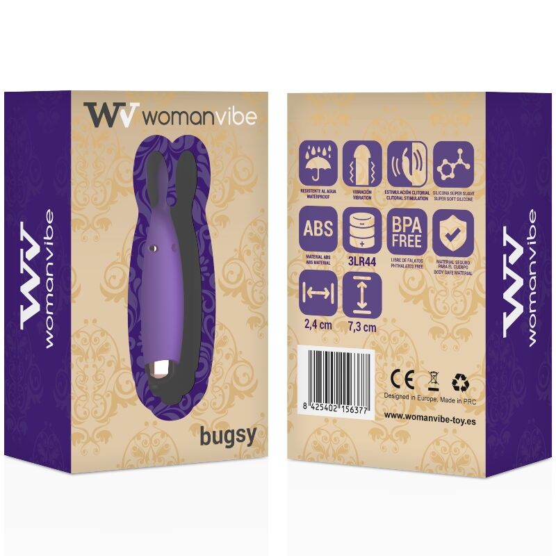 WOMANVIBE - BUGSY STIMULATEUR LAPIN SILICONE