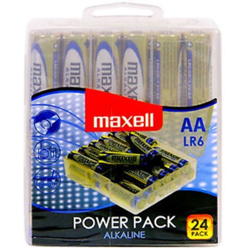 MAXELL - PILE ALCALINE AA LR6 LOT DE 24 PILES