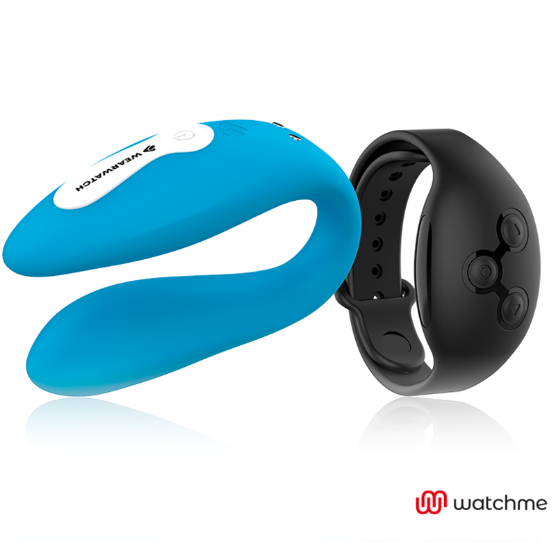 WEARWATCH - DUAL TECHNOLOGY VIBRATOR WATCHME INDIGO / JET BLACK
