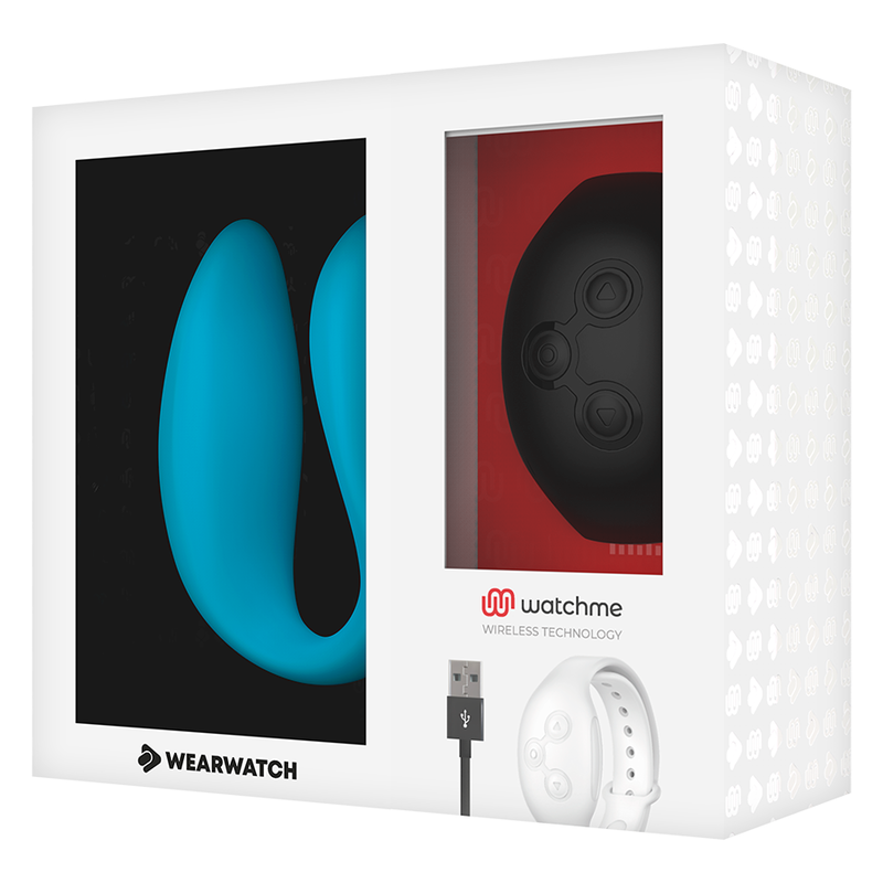 WEARWATCH - DUAL TECHNOLOGY VIBRATOR WATCHME INDIGO / JET BLACK