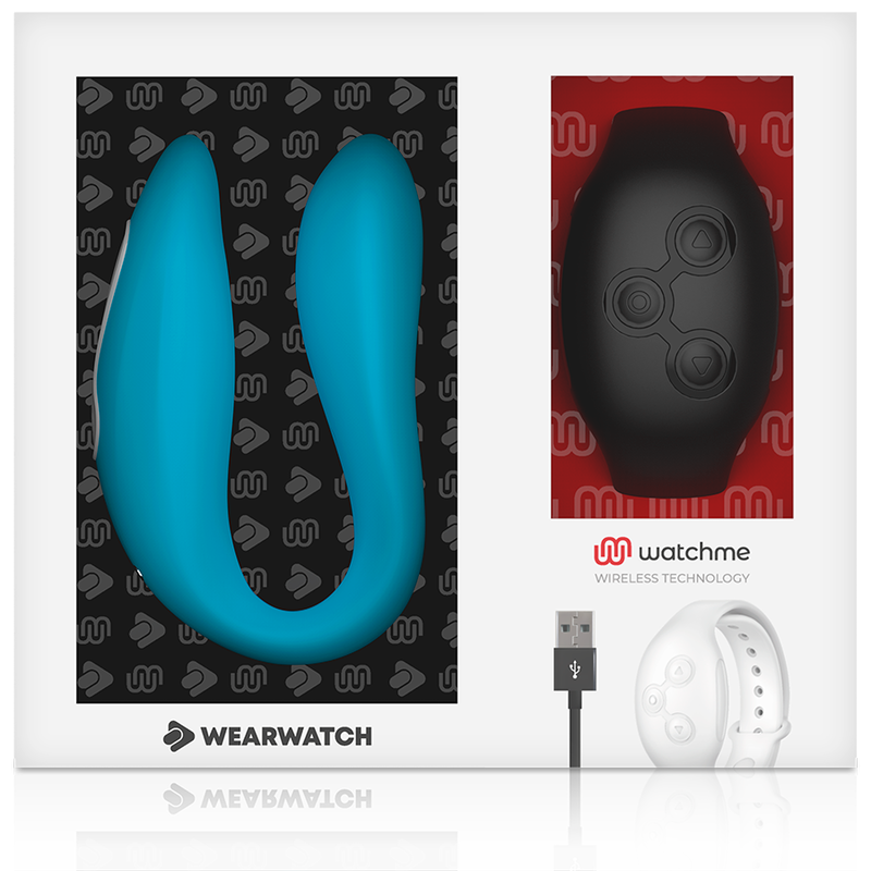 WEARWATCH - DUAL TECHNOLOGY VIBRATOR WATCHME INDIGO / JET BLACK