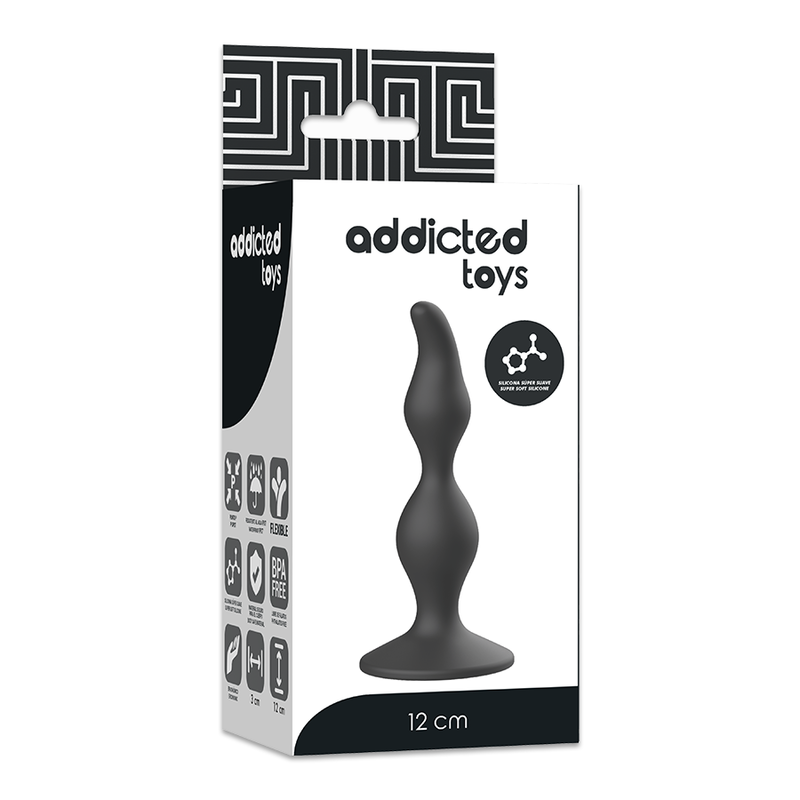 ADDICTED TOYS - PLUG ANAL 12 CM NOIR