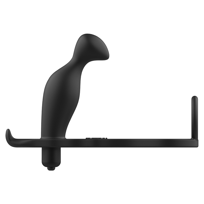 ADDICTED TOYS - PLUG ANAL AVEC ANNEAU SILICONE NOIR 12 CM