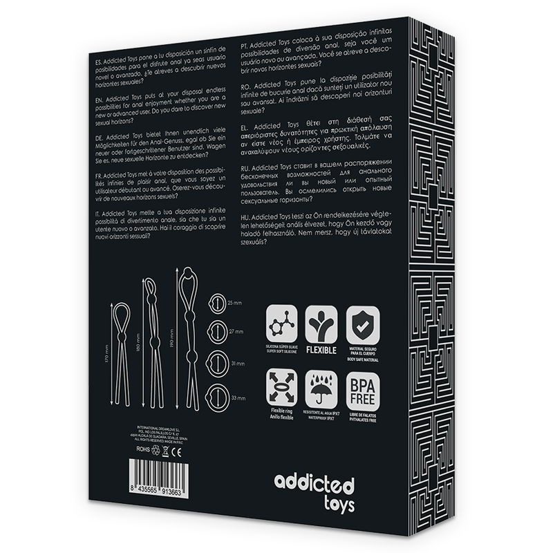ADDICTED TOYS - KIT DE 7 ANNEAUX EN SILICONE SOUPLE