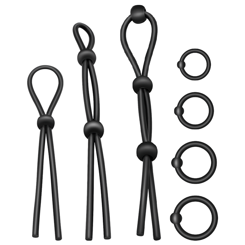 ADDICTED TOYS - KIT DE 7 ANNEAUX EN SILICONE SOUPLE